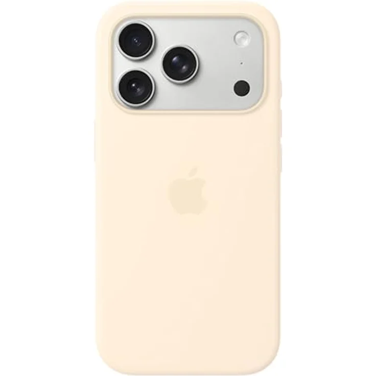 Apple iPhone 17 Pro Silikon Case mit MagSafe, sinnvolles Design aus recyceltem Material, Farbe Vanille – Bild 1