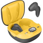 LinQ Bluetooth Kopfhörer mit Mikrofon + Touch-Control, Schwarz / Gelb