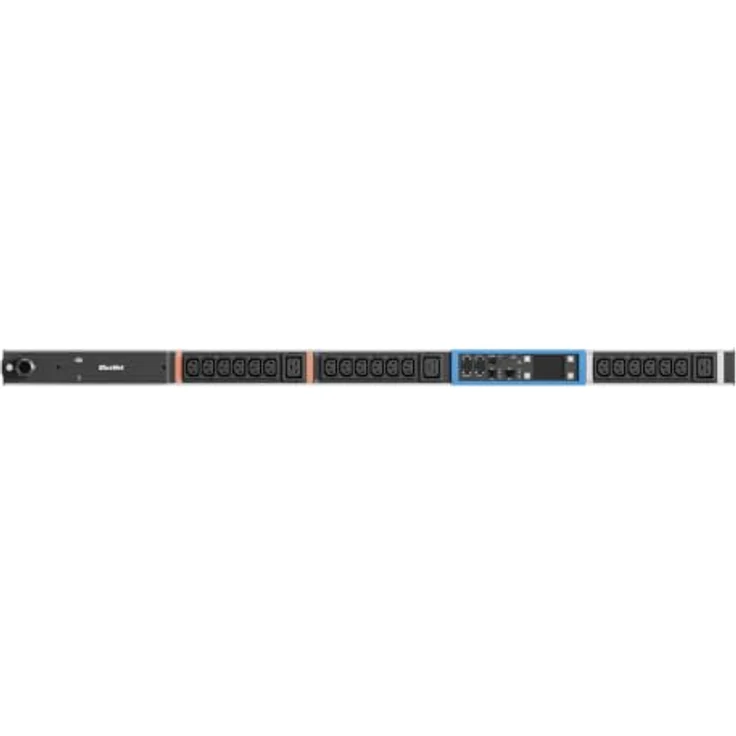 Bachmann BN PRO M 18xC13 3xC19 Steckdosenleiste, 3 m Kabellänge, CEE 16A/5p, integrierter Webserver, 2.4” TFT-Farbdisplay – Bild 2