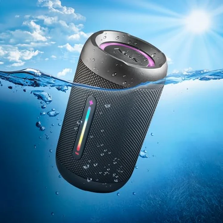 NGS Roller Furia 2 Tiny, Tragbarer Bluetooth-Lautsprecher mit 10W RMS, IPX7 wasserdicht, Wireless Charging und MicroSD-Unterstützung – Bild 6
