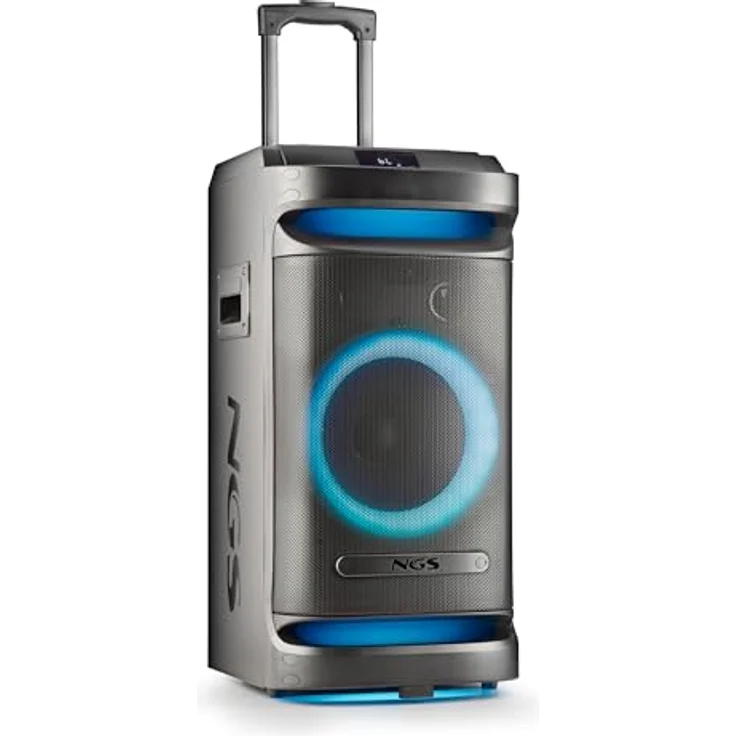 NGS Wild Space 1, tragbarer Bluetooth Lautsprecher mit 180 Watt RMS, spritzwasserfest, schwarz – Bild 1