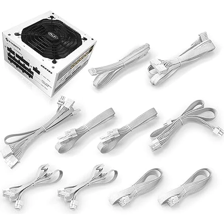 RAIJINTEK CRATOS 1200 WHITE, PC-Netzteil 80 PLUS Gold mit modularem Kabelmanagement und leiser Lüfterstoppfunktion – Bild 8