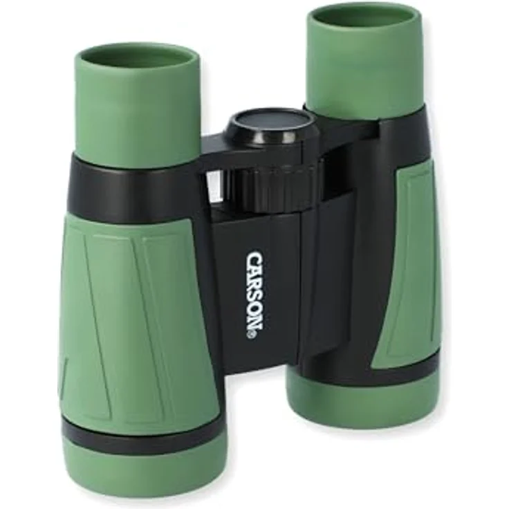 CARSON Hawk Outdoor-Fernglas für Kinder (HU-530), 30mm, robust, kompakt, grün – Bild 3