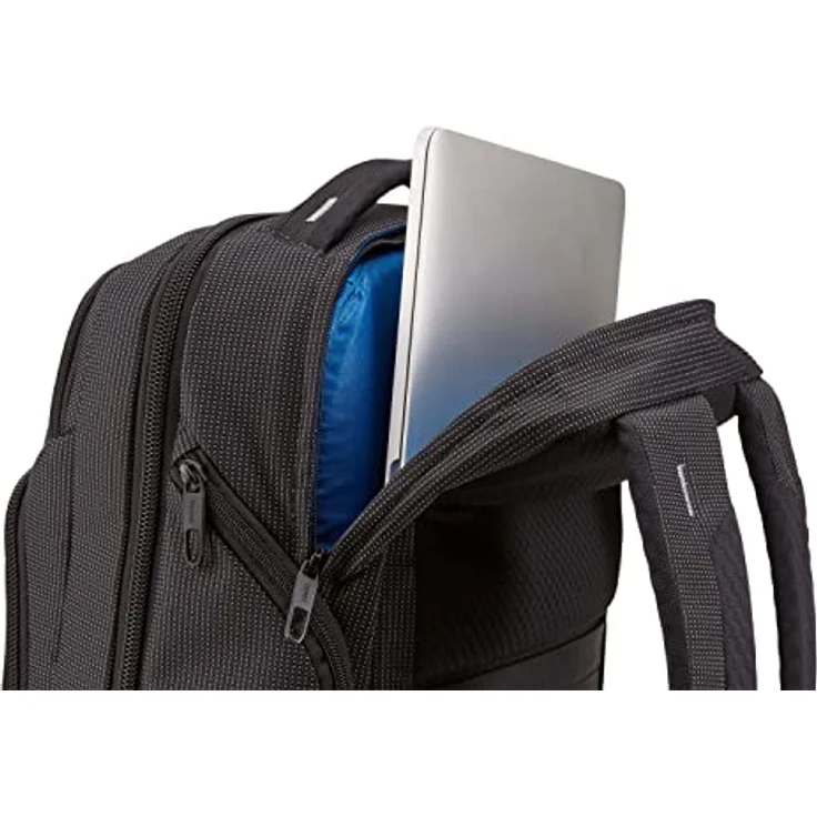 Thule Crossover 2, 30L Laptop-Rucksack mit SafeZone Schutzfach und RFID-blockierendem Fach, schwarz – Bild 8