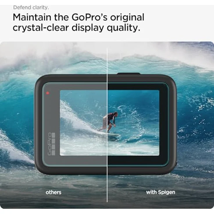 Spigen Glas.tR Slim Schutzfolie für GoPro Hero 13 Black, 6 Stück, Anti-Kratzer, kristallklar, 9H Härte – Bild 5