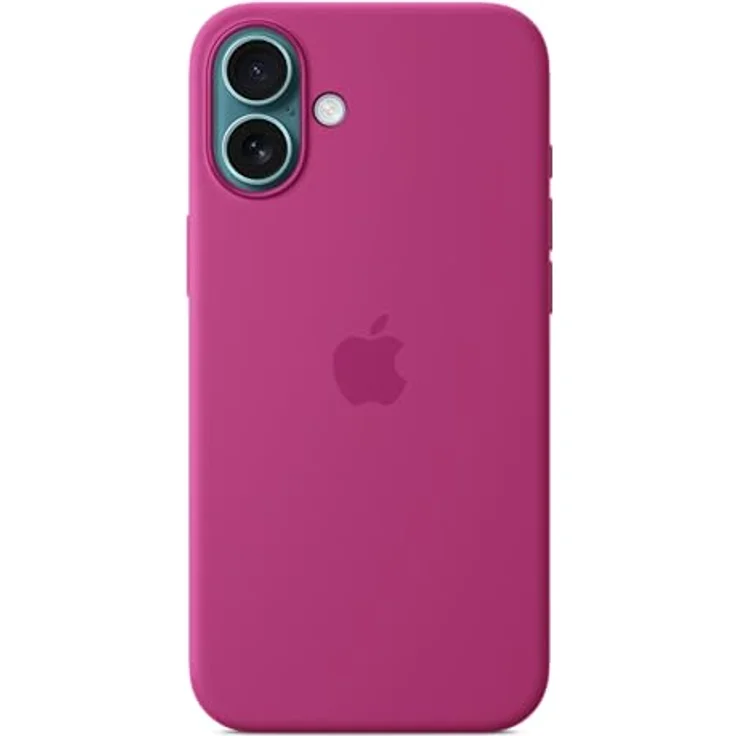 Apple iPhone 16 Plus Silikon Case mit MagSafe – Fuchsia, Schutzhülle aus recyceltem Silikonmaterial mit integrierter Kamera-Steuerung – Bild 2