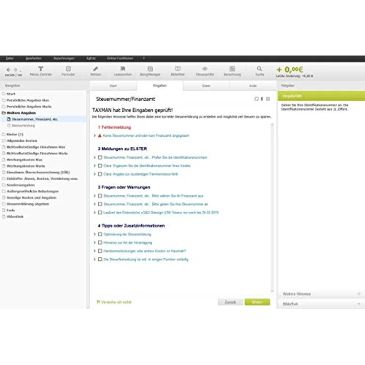 TAXMAN 2022 (für Steuerjahr 2021) | Minibox|Steuererklärungs-Software für Arbeitnehmer, Familien, Studenten und im Ausland Beschäftigte – Bild 5