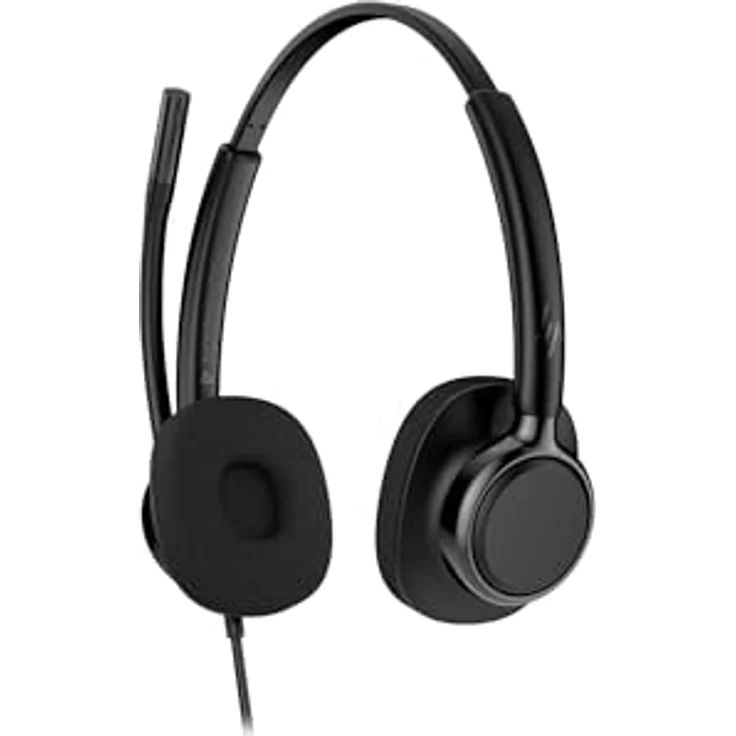 Poly Mission 425, Stereo USB-Headset Classic mit AI Geräuschunterdrückung und ergonomischem Design, ultraleicht, Schwarz – Bild 1