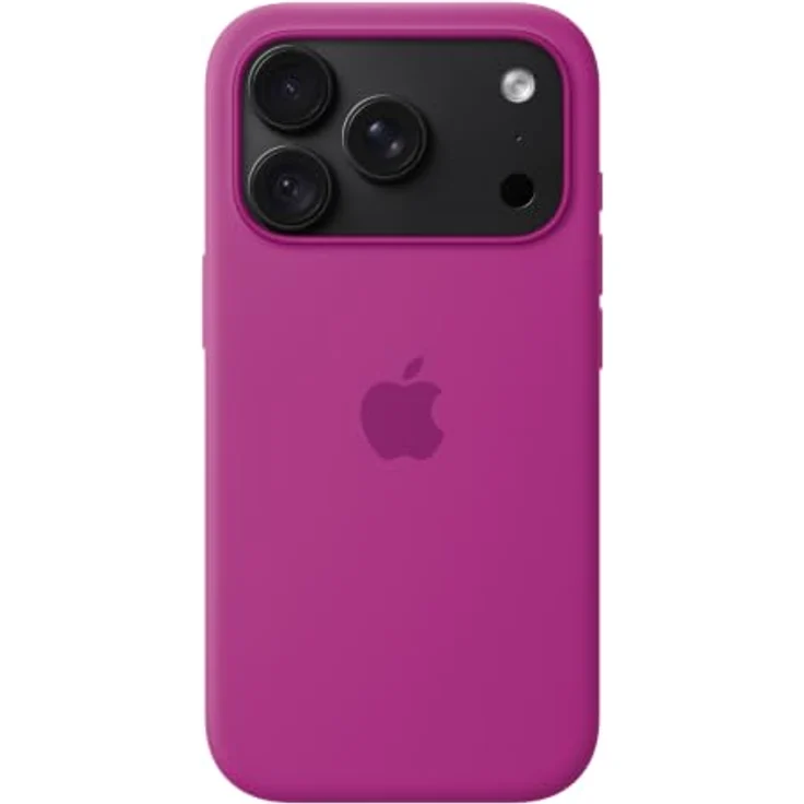 Apple Silicone Case iPhone 18 Pro, Magenta, MagSafe kompatibel mit Mikrofaser-Futter und optimalem Schutz – Bild 4