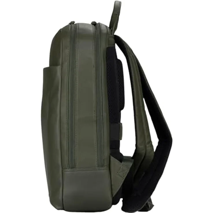 Jost Tromsoe Backpack, Leder Laptoprucksack mit gepolstertem Laptopfach, olivgrün – Bild 4