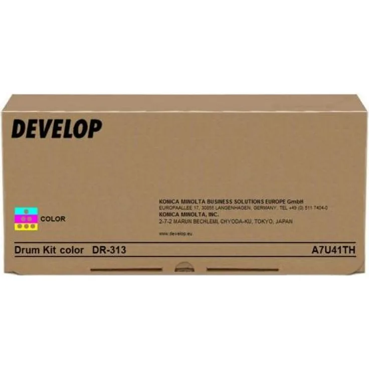Develop Drum Trommel DR-313 (A7U41TH), Original Farb-Toner für Ineo + 258/308/368, 75.000 Seiten (C, M, Y)