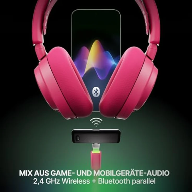 SteelSeries Arctis Nova 7X Wireless Gen 2, Gaming-Headset für Xbox mit Echtzeit-App-Steuerung, über 50 Std. Akkulaufzeit, 2,4 GHz/Bluetooth, PC, PS5, PS4, Switch, Mobilgeräte – Bild 4