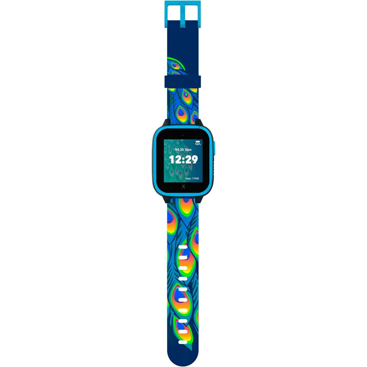 Xplora Smartwatch-Armband XGO3 Strap, Dornverschluss, Blue Peacock