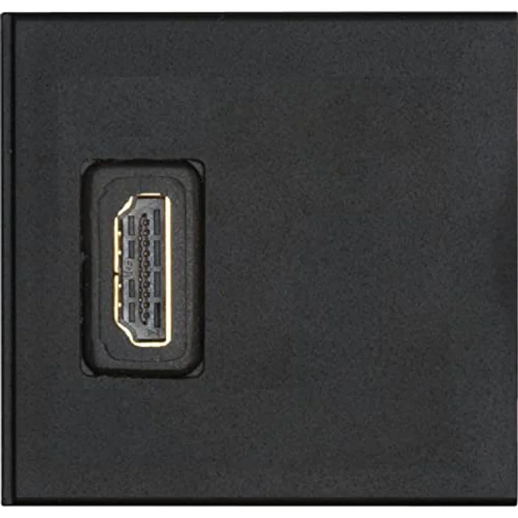 Evoline Wechselmodul 1 x HDMI Buchse vorne und hinten Kunststoff schwarz, Flexibles Daten- und Multimedia-Modul – Bild 1