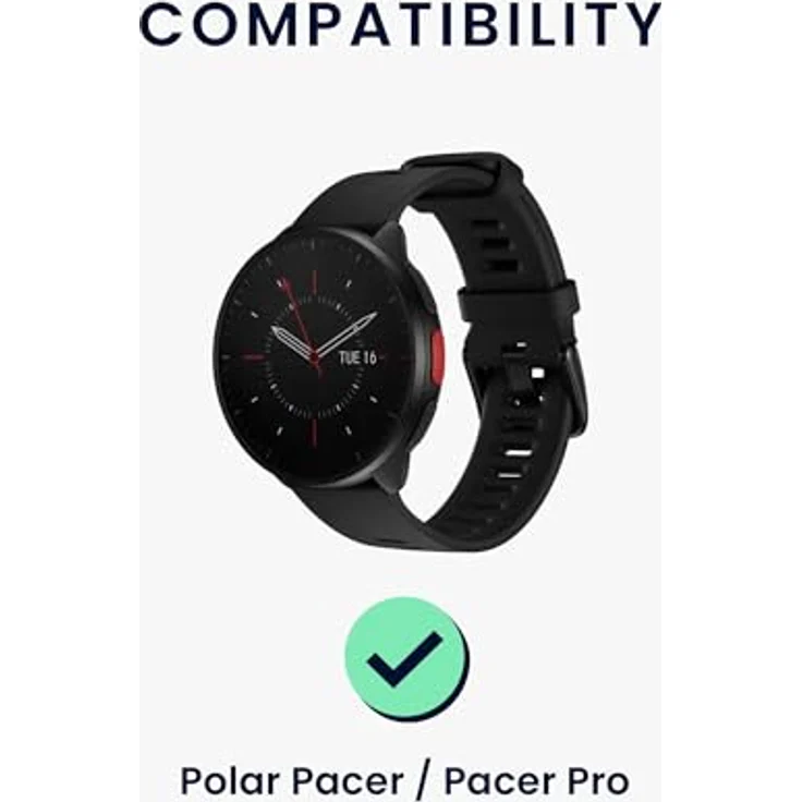kwmobile USB C Ladekabel für Polar Pacer/Pacer Pro, 100 cm Ersatzkabel in Schwarz, schnelles und zuverlässiges Laden für Smartwatch und Fitnesstracker – Bild 2