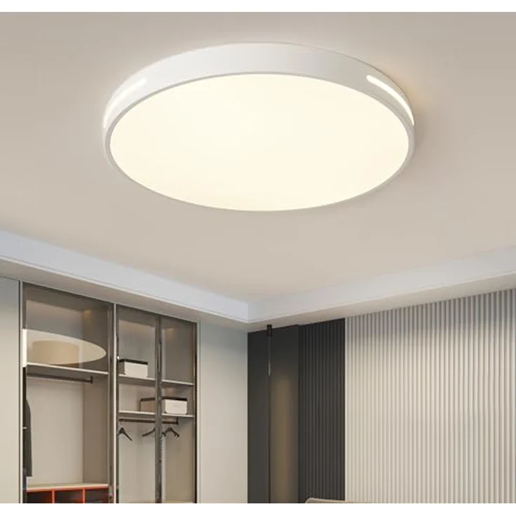 Style home 96W LED Deckenleuchte Dimmbar mit Fernbedienung, Ø50x5cm ultraslim (Weiß) – Bild 1