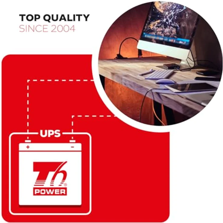 T6 Power NP12-45, 12V Batterie mit 45Ah Kapazität für USV-Systeme und Elektromotoren – Bild 4