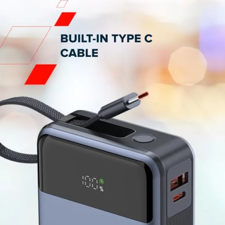 Canyon OnPower 600, Powerbank 20.000 mAh mit USB-C PD 65W und integrierten Display, Grau – Bild 9