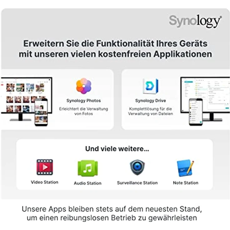 Synology DS220+ 2-Bay 8TB Bundle mit 2x 4TB Red Plus WD40EFZX (DS220+-8tPL) – Bild 3