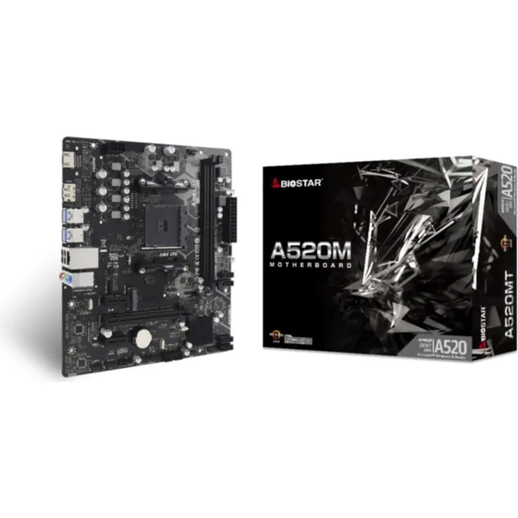 Biostar Pyta gowna A520MT, Mainboard mit Sockel AM4 und Unterstützung für AMD Ryzen™ 3-Prozessoren