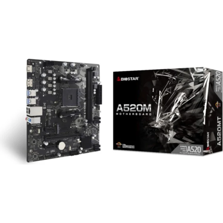 Biostar Pyta gowna A520MT, Mainboard mit Sockel AM4 und Unterstützung für AMD Ryzen™ 3-Prozessoren