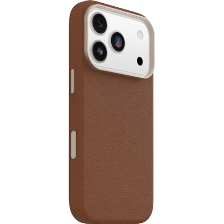 OtterBox Symmetry Series Cactus Leather Hülle für iPhone 17 Pro, stoßfest, 3X Militärstandard getestet, MagSafe-kompatibel, Braun – Bild 4