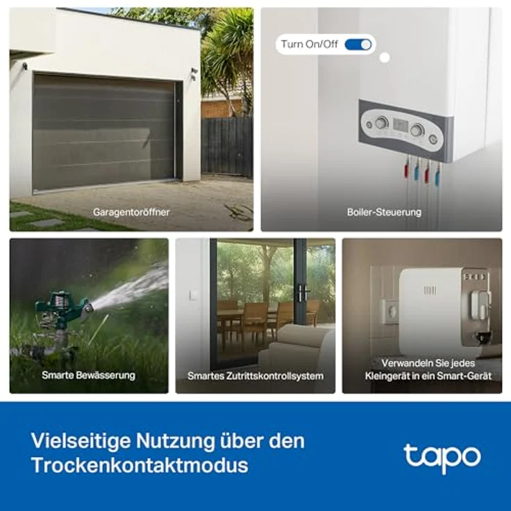 Tapo S110E - WLAN und Bluetooth Smart Relaisschalter, 1 Kanal, 10A, Trocken-/Nasskontakt, Energieerfassung, Alexa & Google Home kompatibel, kompakte Bauweise – Bild 3