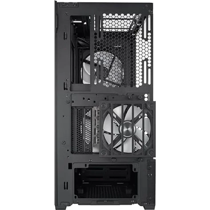 Lian Li LANCOOL 216X PC-Gehäuse - 392 mm GPU-Größe - Design mit hohem Luftstrom - inklusive 160-mm-Lüftern, Stahl, Midi-Tower, Schwarz – Bild 3