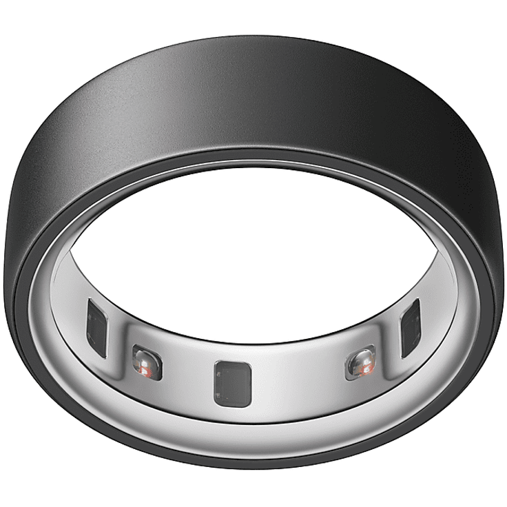 OURA Ring 4, Stealth, Fitness-Tracker mit Smart-Sensing-Technologie und bis zu 8 Tagen Akkulaufzeit
