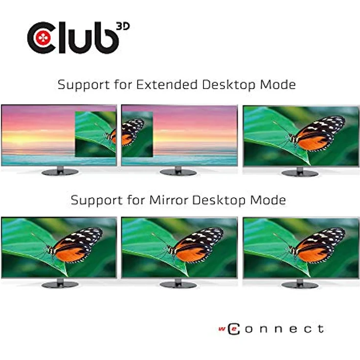 CLUB3D Typ C 3.2 Gen1 Triple Display Dynamic PD Charging Dock 100W PD Ladegerät CSV-1564W100 Schwarz – Bild 5