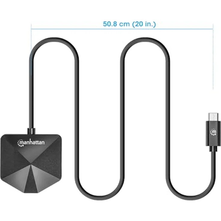 Manhattan 4-Port USB Hub, USB-C Stecker mit 2xUSB-C und 2xUSB-A, 5 Gbit/s Übertragungsrate, tragbar und kompatibel mit Windows/macOS/Linux/Chrome OS – Bild 5