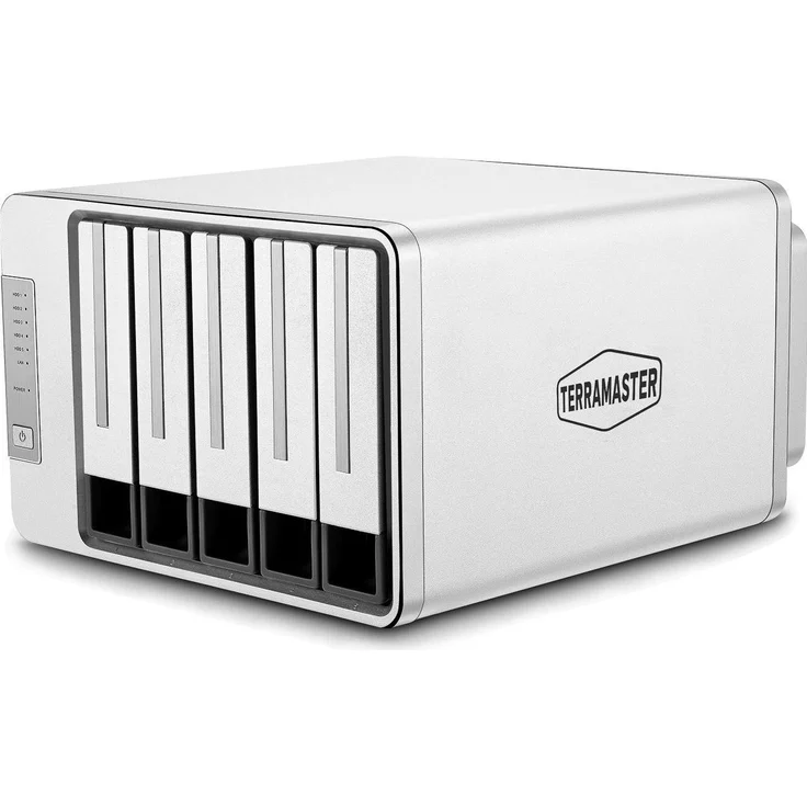 Terramaster D5-310, USB DAS 5-Bay NAS Gehäuse für bis zu 5x 3,5 Zoll Festplatten, Hot-Swapping, USB 3.1 Gen 1