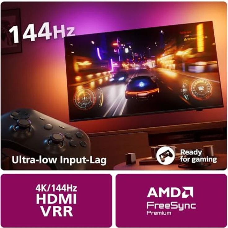 Philips Ambilight 50PUS8909 4K LED Smart TV, 50-Zoll Display mit Pixel-präziser Ultra HD Titan OS Plattform und Dolby Atmos-Klang. Funktioniert mit Alexa und Google Sprachassistent – Anthrazitgrau – Bild 5