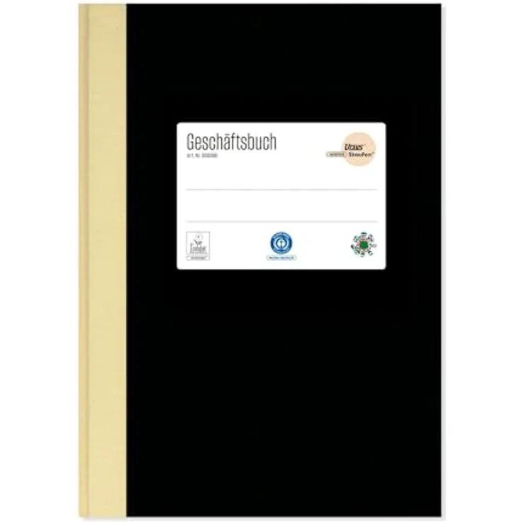 Ursus - Ludwig Bähr Notizbuch A5, 96 Blatt, 80g/qm kariert, Fadenheftung, schwarz – Bild 2