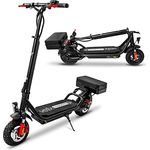 velix E-Kick 20 Pro E-Scooter ABE Straßenzulassung - Elektroroller mit 2 wechselbaren Akkus - bis zu 100 km Reichweite - 10" Luftreifen E-Roller Erwachsene bis 120 kg mit abschließbarem Heckkoffer