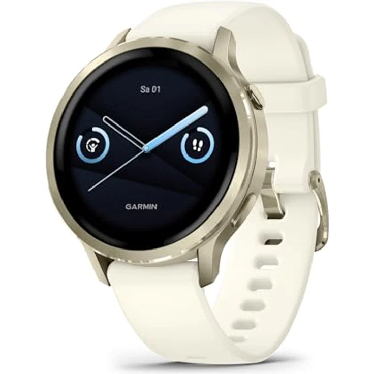 Garmin Venu 4 41mm, Fitness-Smartwatch mit 1,2" AMOLED Touchdisplay, bis zu 10 Tage Akkulaufzeit, 80+ Sport-Apps, EKG, Health Status, Fitness Coach, Rollstuhlfunktionen, Telefonie, Taschenlampe – Bild 1