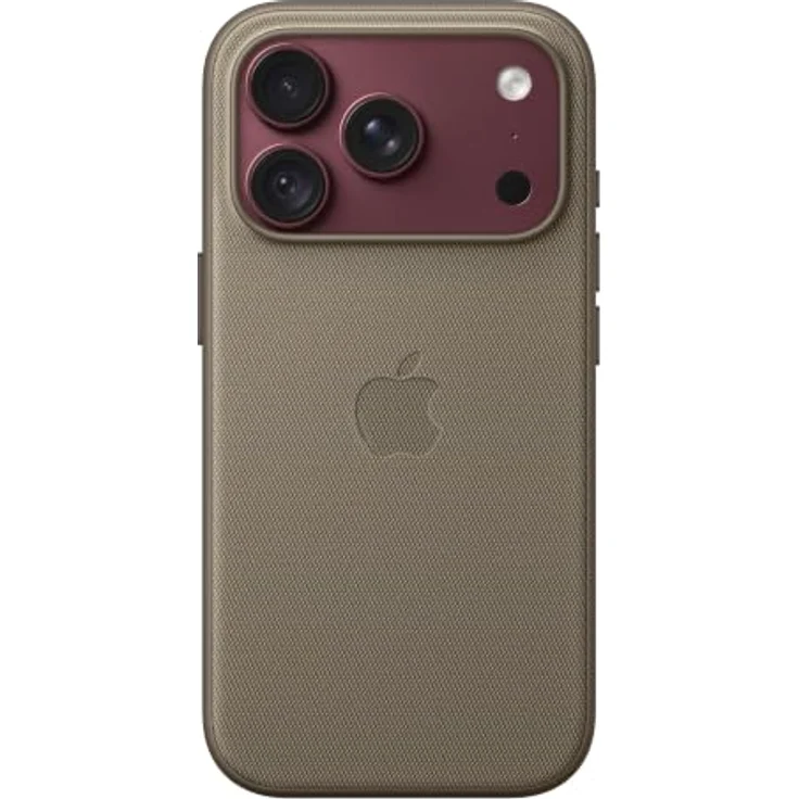 Apple TechWoven Case iPhone 18 Pro, Taupe, MagSafe kompatibel mit recyceltem Polyester und integriertem Handgelenkband. – Bild 2
