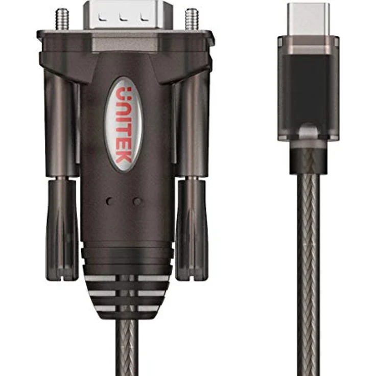UNITEK Y-1105K USB C zu RS-232 Konverter, 1,5m Kabel, HotPlug, kompatibel mit Windows Server 2003/2008 und Linux, schwarz – Bild 2