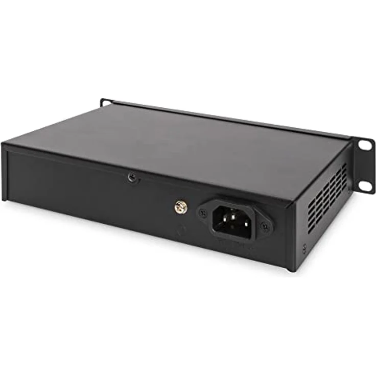 DIGITUS Gigabit Ethernet Netzwerk-Switch - 10 Zoll - 16 Ports - Unmanaged - Backplane 32 Gbps - Auto MDI-MDI-X - Schwarz – Bild 4