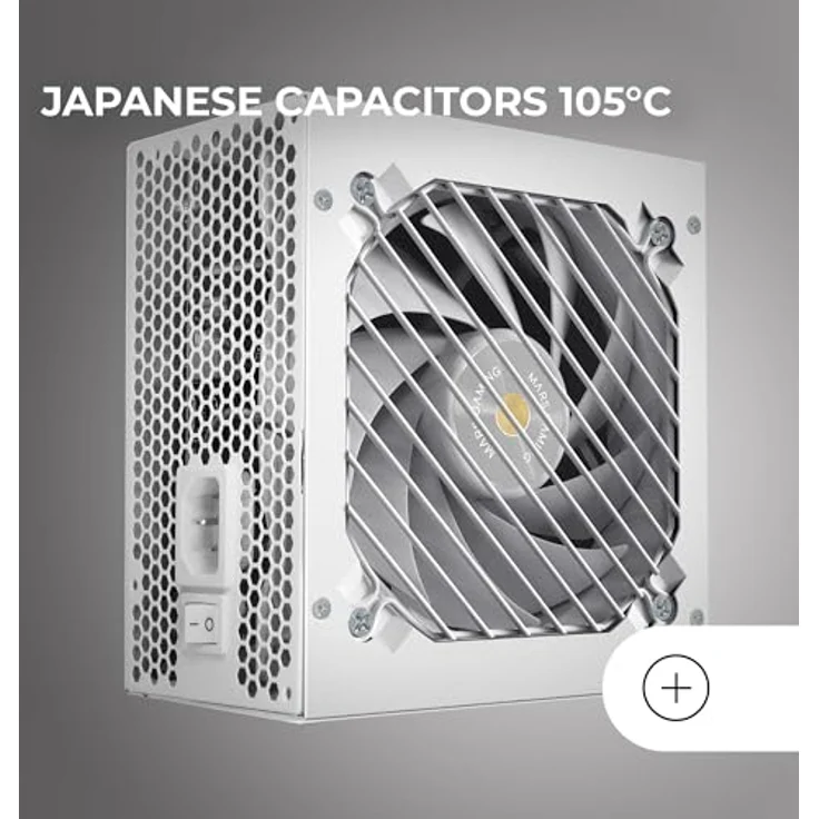 Mars Gaming MPB650SIM, Vollmodulares ATX 650W Netzteil, 80Plus Bronze, 7 Jahre Garantie, weiß, mit AI2-RPM-Technologie und SI 120mm Lüfter – Bild 5