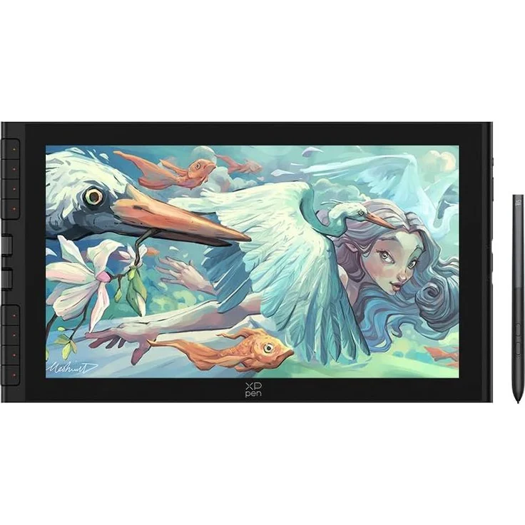 XP-Pen Artist 16 3rd, Grafiktablett mit 15,4 Zoll FHD-Display, 16384 Druckstufen, X4 Smart Chip, Doppeltes Scrollrad und X-Dial Shortcut