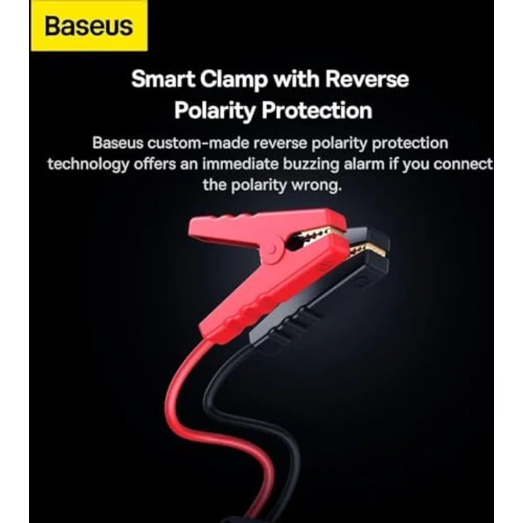 Baseus Super Energy Pro+ Powerbank Jump Starter 1200A - black (12000 mAh), Powerbank, Schwarz – Bild 7