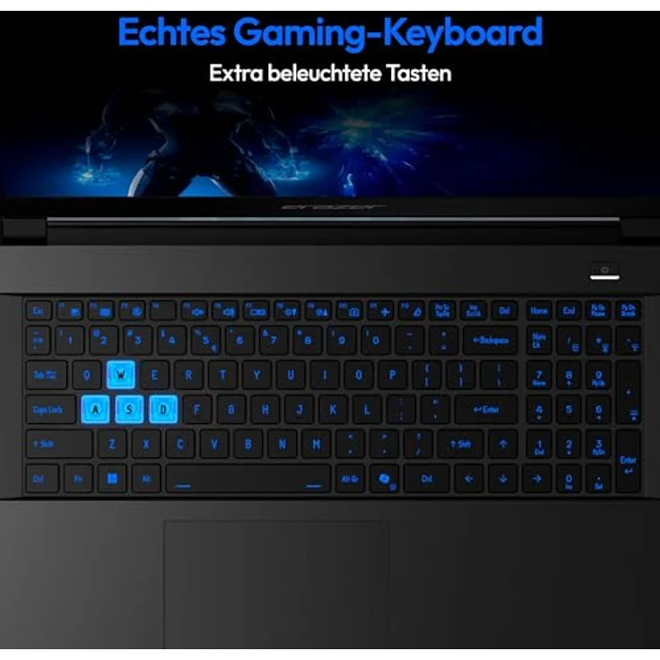 ERAZER Deputy 15 P1, 15,6" Full HD Gaming Laptop mit Intel Core i5 210H, GeForce RTX 5060 8GB GDDR7, 16GB DDR5 RAM, 1TB SSD, RGB Backlit-Keyboard, Windows 11 Home – Bild 4