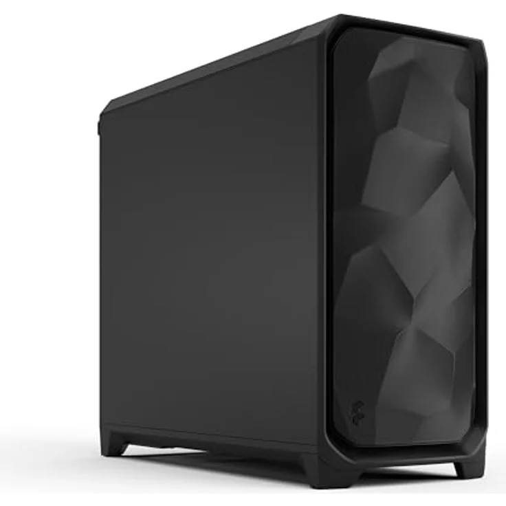 Fractal Design Meshify 3 XL Black Solid, Gaming Computer-Gehäuse mit Facetten-Mesh-Front, drei Momentum 14 Lüftern, GPUs bis 512mm Länge, E-ATX/ATX/mATX Unterstützung – Bild 1