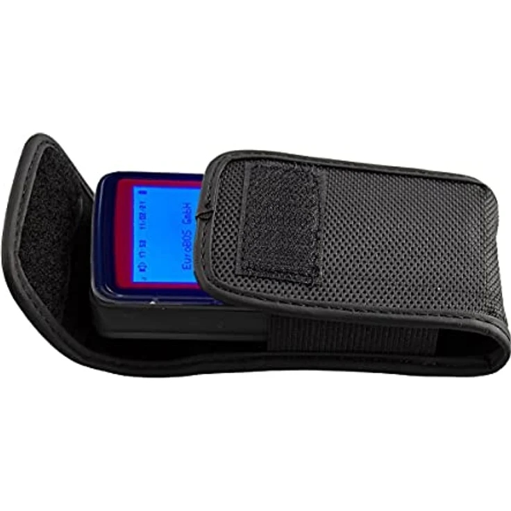 caseroxx Funkmeldertasche, Schutztasche für Feuerwehr und Einsatzkräfte, passend für EuroBOS Slim, Swissphone Boss/Quattro/Hurricane, in schwarz – Bild 4