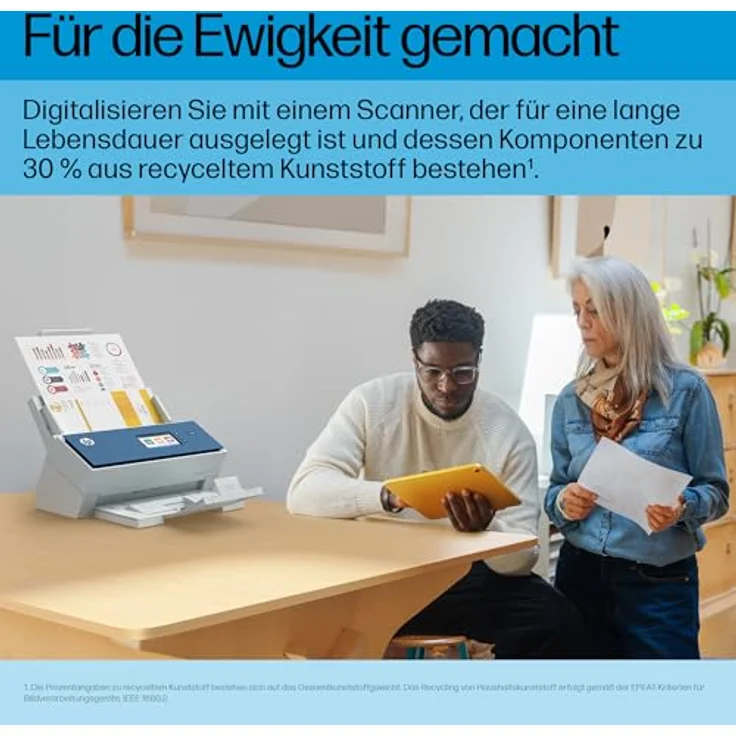 HP ScanJet Enterprise Flow N9000 sn1, ADF A3 Dokumentenscanner mit 600 DPI, 80 ppm, Touchscreen und Cloud-Integration – Bild 11