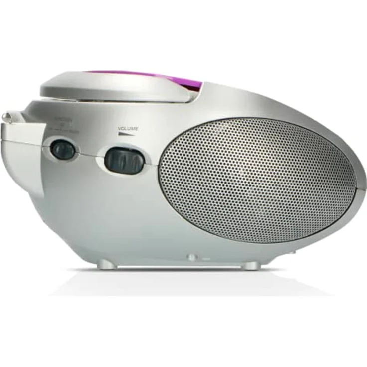 Lenco Radio CD-Player SCD-24 tragbares Stereo UKW-Radio mit CD-Player und Teleskopantenne in lila – Bild 9