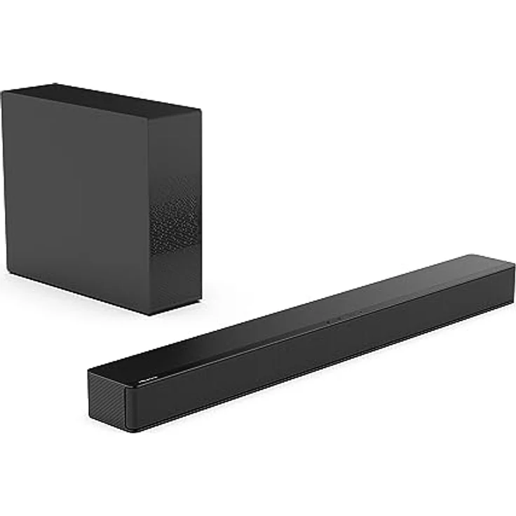 Hisense HS2100 2.1 Soundbar Home Theater System mit kabellosem Subwoofer, 240W, Dolby Audio, Bluetooth, HDMI ARC/Optical/AUX/USB, Schwarz – Bild 2