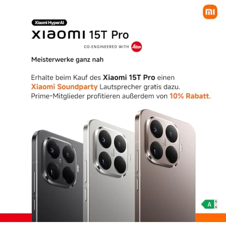 XIAOMI 15T Pro, Smartphone 12+512GB, 6,83" 144Hz Display, MediaTek Dimensity 9400+, 50MP Leica 5X Pro Teleobjektiv, 5500mAh, Schwarz, 2 Jahre Garantie – Bild 3