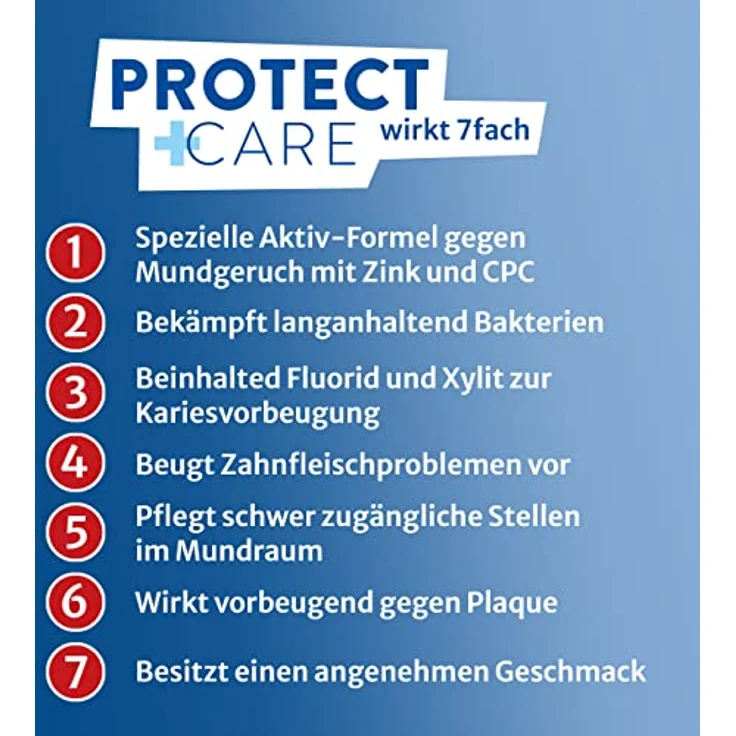 One Drop Only 500 ml Protect + Care Mundspülung antibakteriell ohne Alkohol - 7-facher Schutz gegen Mundgeruch – Bild 3